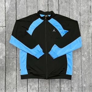 VTG Nike Jordan UNC Carolina 2005 20th Anniversary Track Zip Jacket Men LARGE